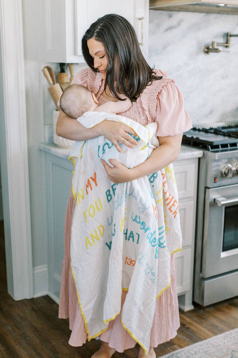 Psalm 139 Muslin Baby Blanket