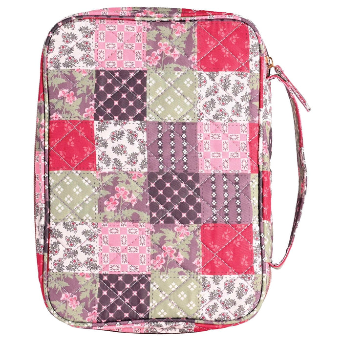 Bible Case Quilted Patchwork Brown Xlarge
