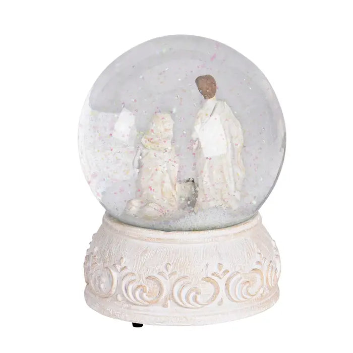 Waterglobe Musical Jesus Loves Me White