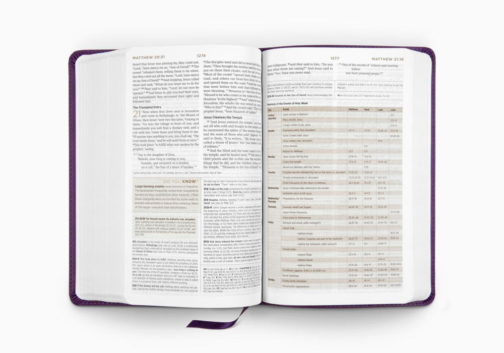 ESV Student Study Bible TruTone Lavender Emblem Design