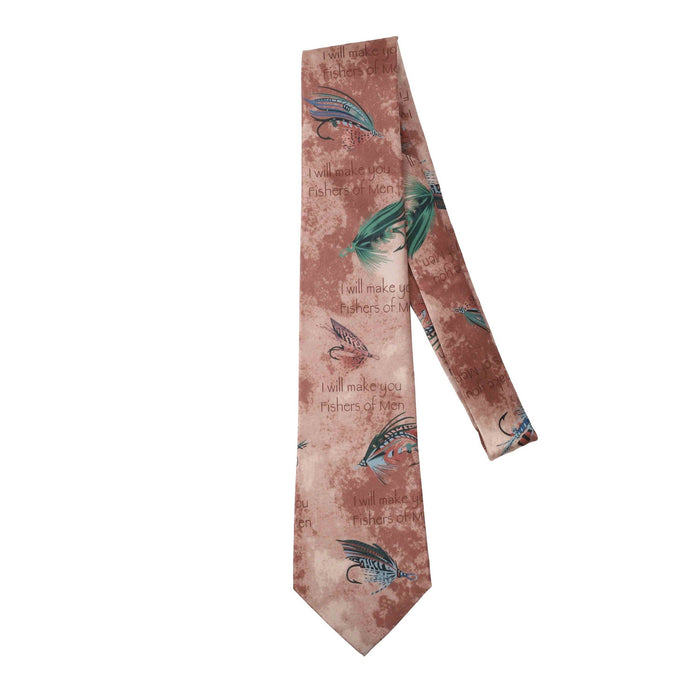 Freeman Tie Silk Fishers Of Men Bronze