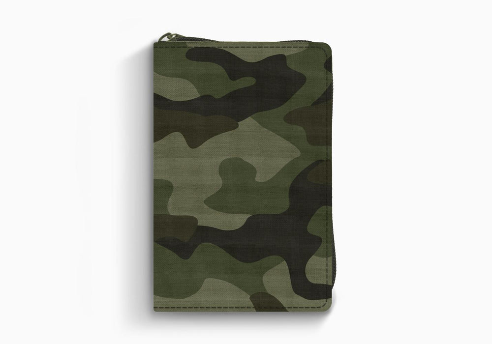 ESV Compact Bible (Canvas with Zipper, Camo Design)