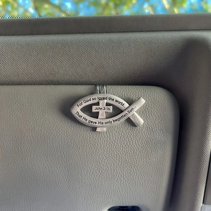 Ichthus Cross Visor Clip