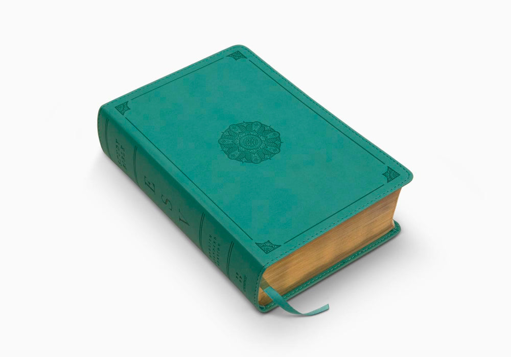 ESV Study Bible, Personal Size TruTone®, Turquoise, Emblem Design
