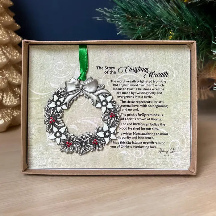 Christmas Wreath Story Ornament