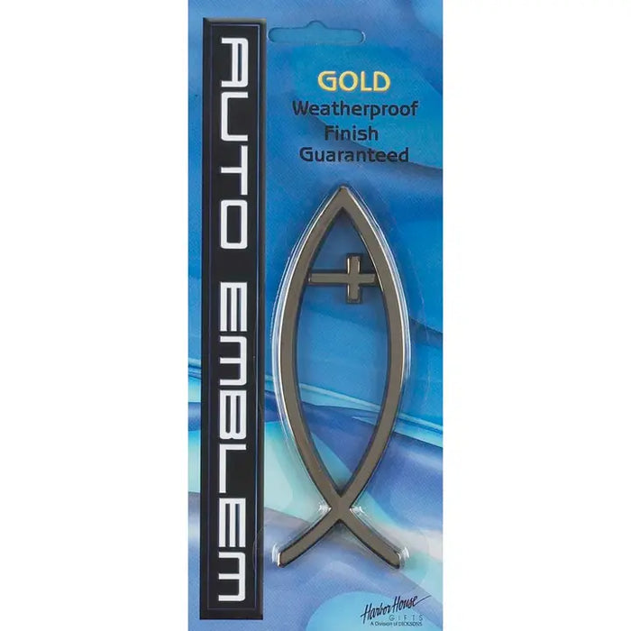 Gold Fish Auto Emblem
