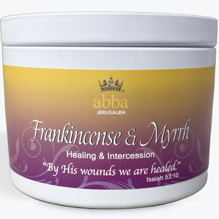 Frankincense & Myrrh - 8oz White Tin Candle