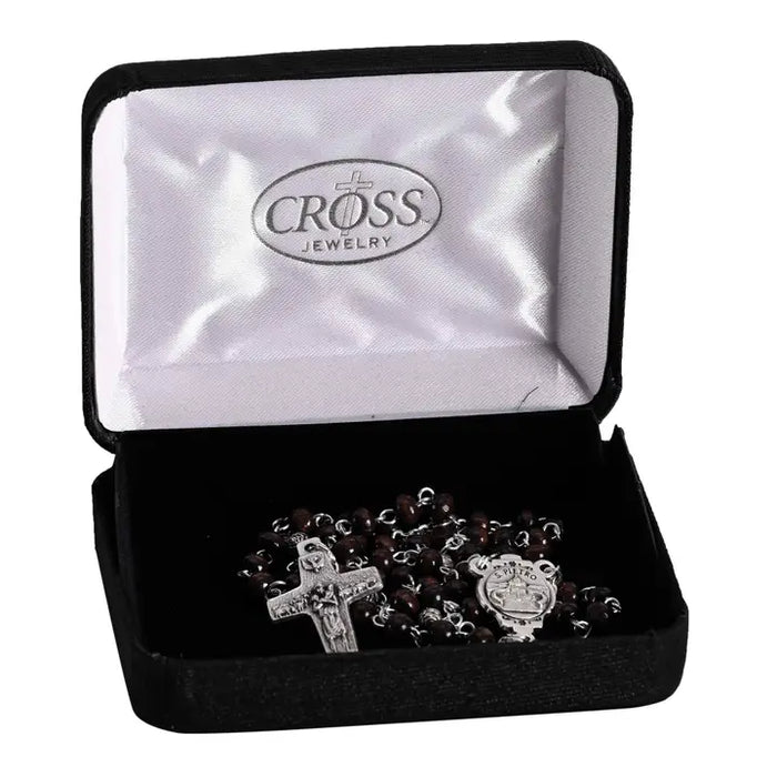 Rosary Pope Francis Wood Bead 13L