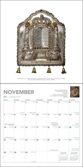 Jewish Calendar 2026–2027 16-Month Wall Calendar by Jewish Historical Museum Amsterdam