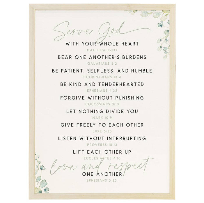 Serve God Love - Thin Frame Rectangle TFR1269 - Morning Star Christian Bookstores