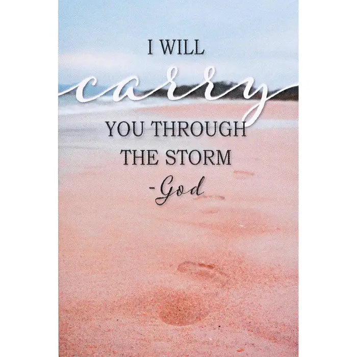 I Will Carry You Through the Storm-God Pocket Card