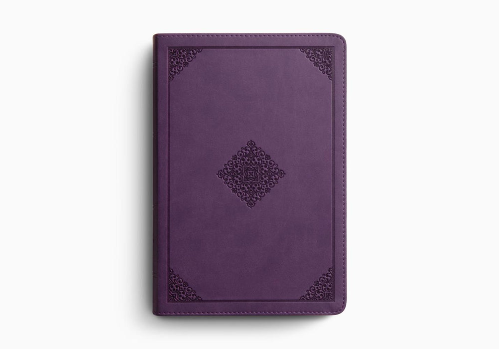 ESV Giant Print, Personal Size Bible, Red Letter, TruTone®, Lavender, Ornament Design