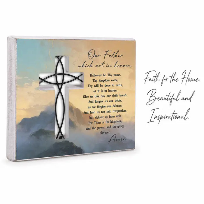 Tabletop Wire Plaque the Lords Prayer