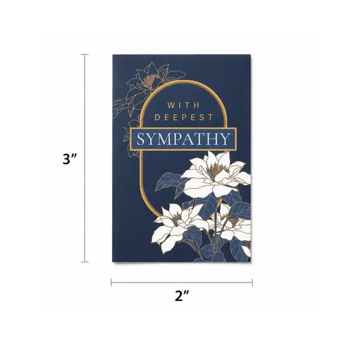 Itty Bitty Card with Deepest Sympathy 2x3