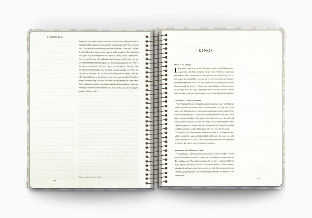 ESV Spiral-Bound Journaling Bible, History, Hardcover, Cover Artwork by Lulie Wallace