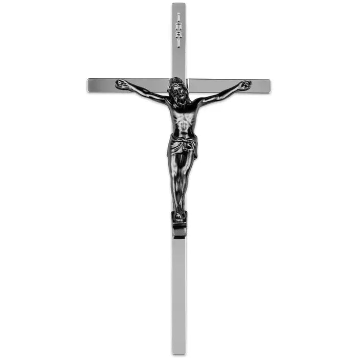 10" Crucifix - Metal - Silver