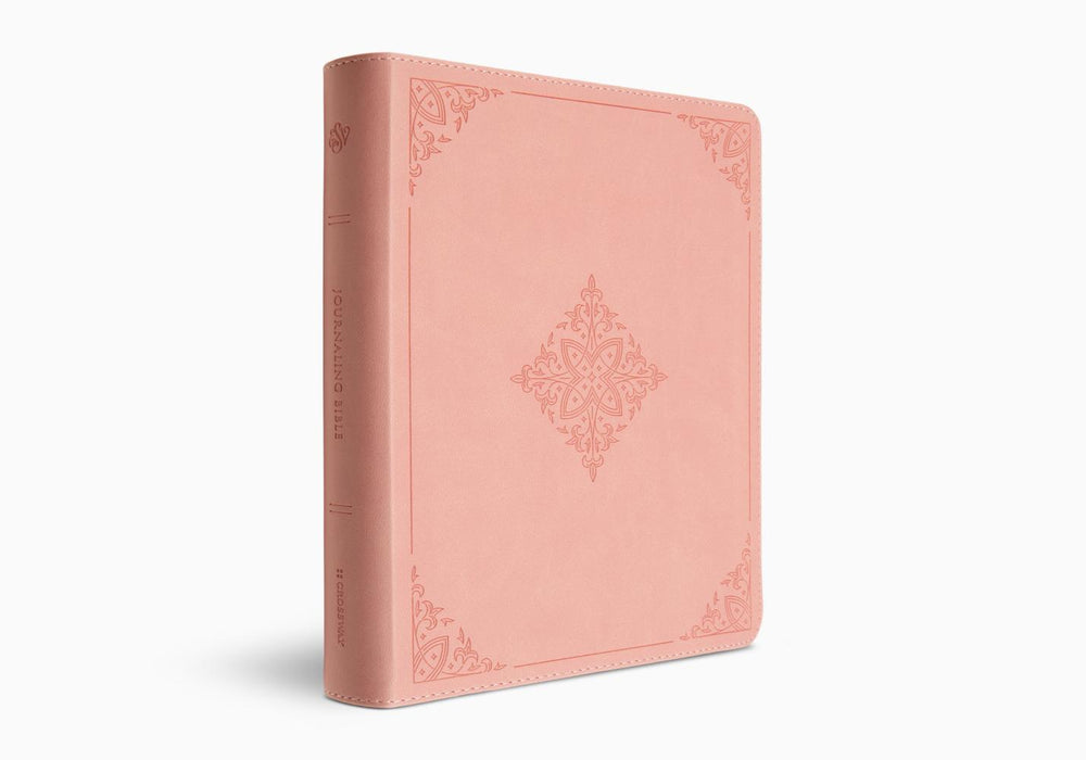 ESV Journaling Bible, Red Letter, TruTone®, Blush Rose, Fleur-de-lis Design
