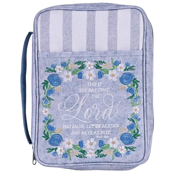 Bible Cover Floral the Day the Lord Large