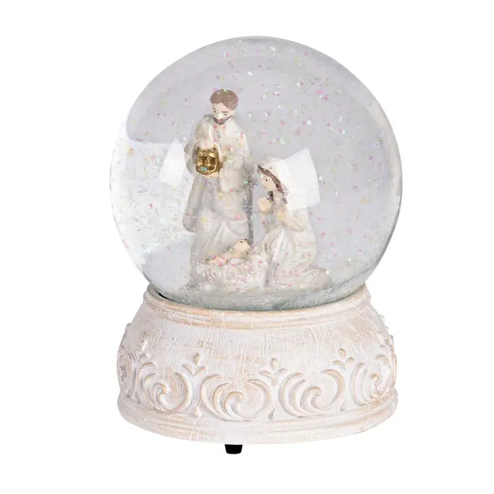 Waterglobe Musical Jesus Loves Me White