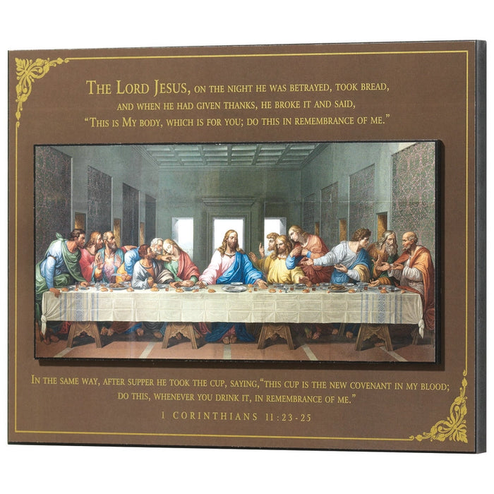 Stacked Wall Plaque the Last Supper