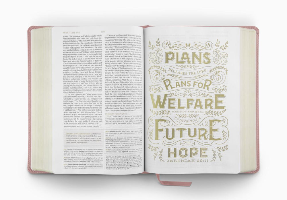 ESV Women's Study Bible TruTone®, Blush Rose, Floral Bloom Design