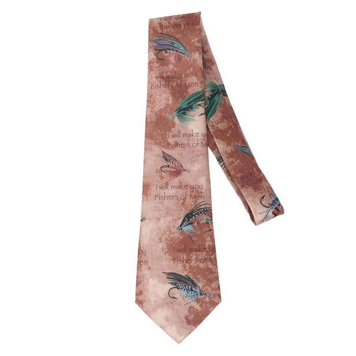 Freeman Tie Silk Fishers Of Men Bronze