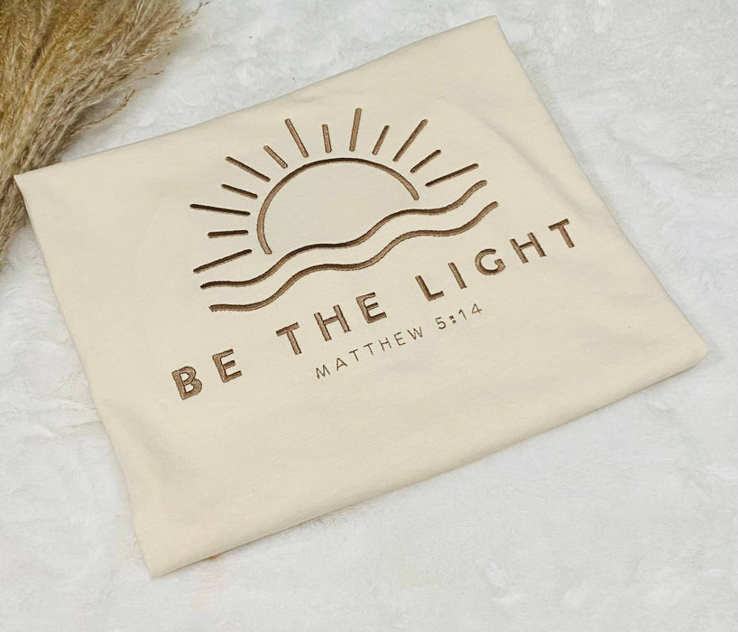 Embroidered Be The Light Tee