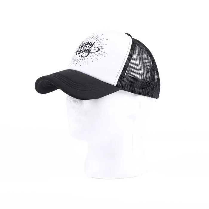 Hat - Black/White - Glory to Glory - Morning Star Christian Bookstores