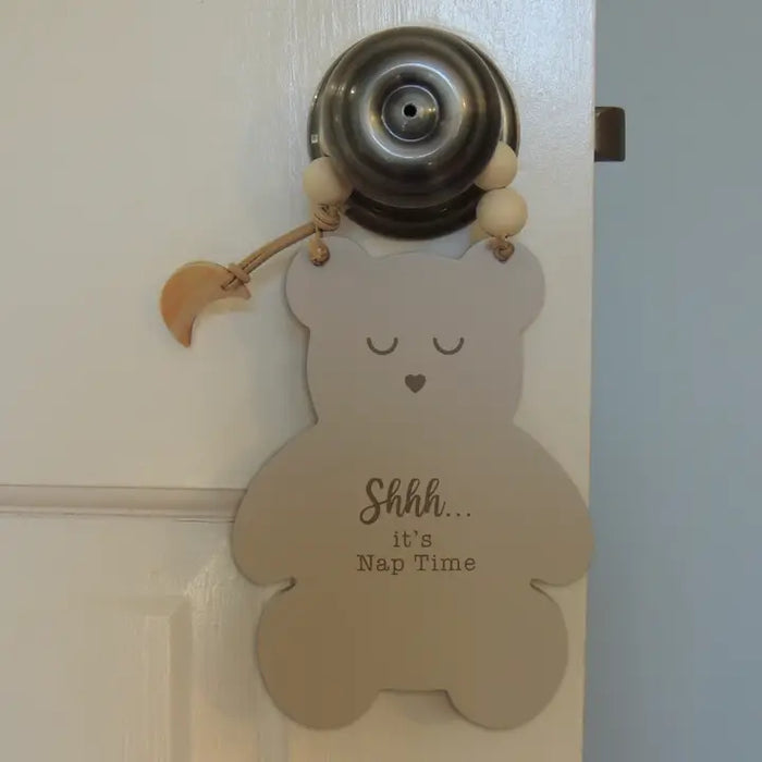 Bear Nap Time Door Knob Hanger