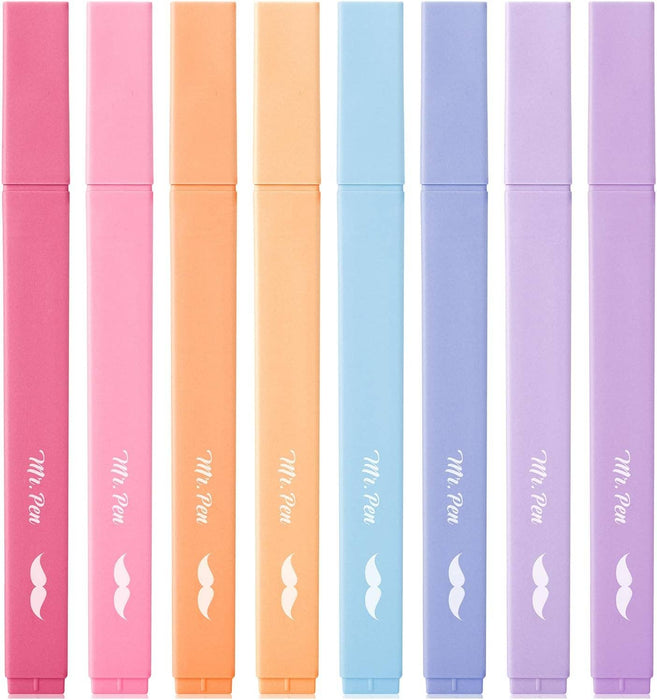 Mr. Pen Aesthetic Highlighters, 8 pcs Sunset