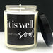 White Gardenia 8oz Glass Candle - Morning Star Christian Bookstores