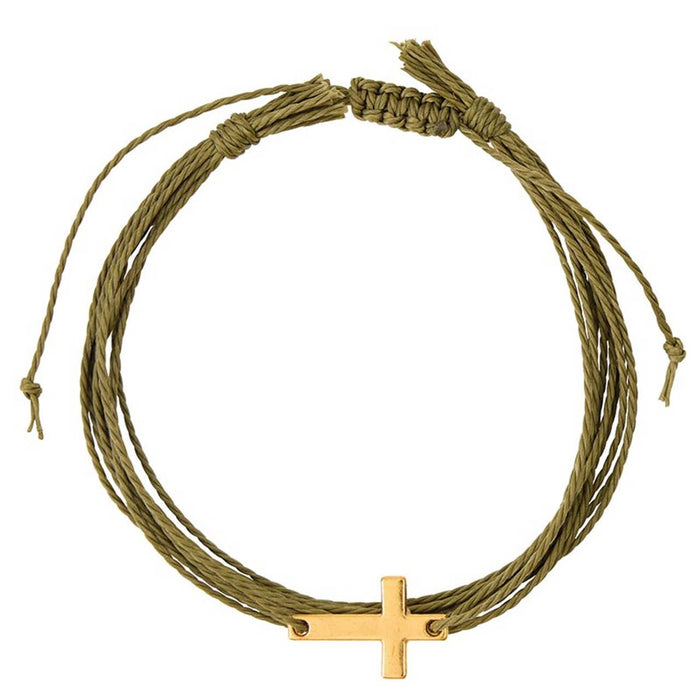 Multi - Strap Woven Bracelets Filled Display (24 pcs)