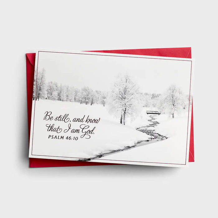 Be Still & Know - 18 Christmas Boxed Cards and Envelopes, KJV