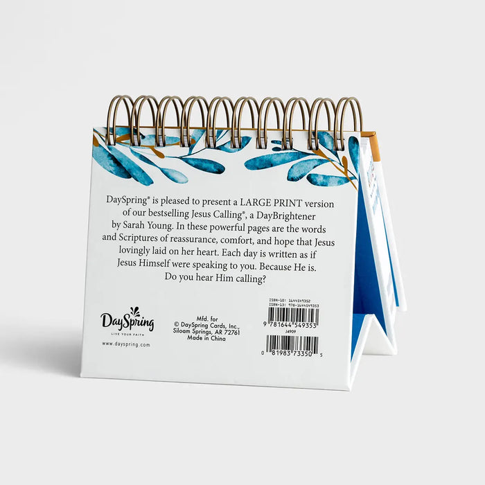 Jesus Calling: Enjoying Peace in His Presence - Large Print - Perpetual Calendar