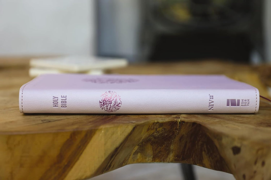NIV, Thinline Bible, Leathersoft, Purple, Red Letter, Comfort Print