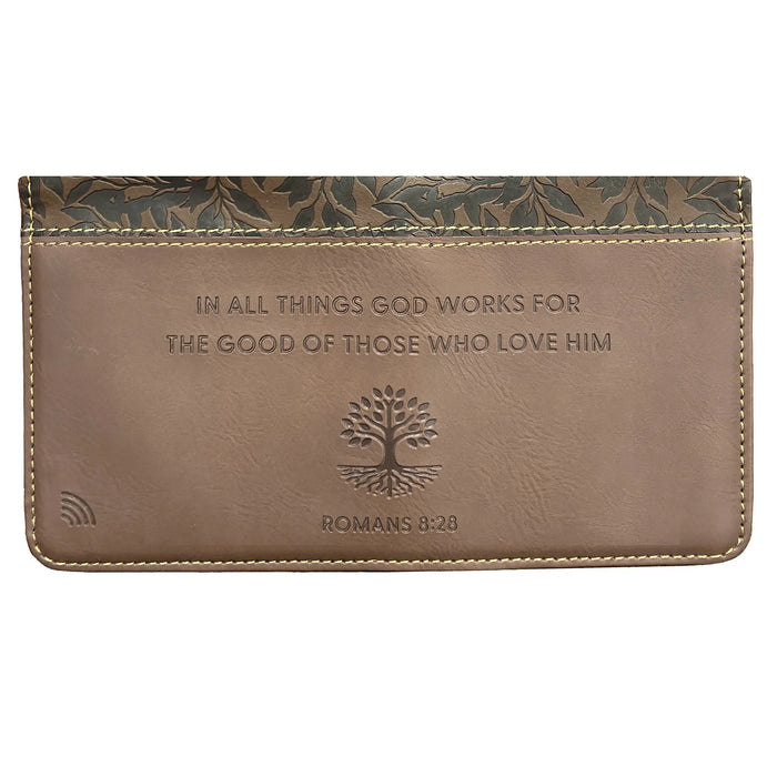 Logos Tap Slim Wallet - God Works, Romans 8:28