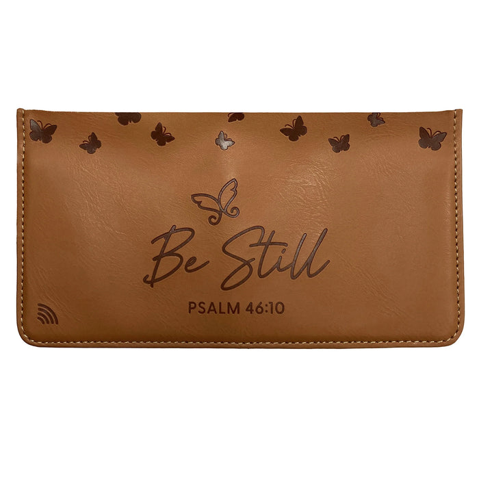 Logos Tap Slim Wallet - Be Still, Psalm 46:10