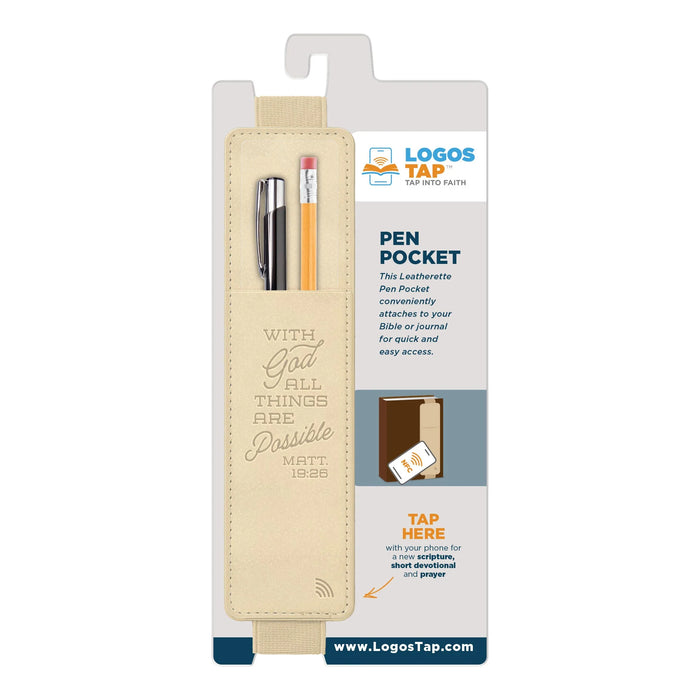 Logos Tap Pen Pocket - All Things Are Possible, Matt. 19:26