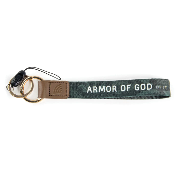 Logos Tap Wrist Lanyard Keychain - Armor of God, Eph 6:11