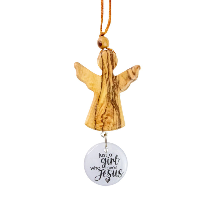 Logos Tap Car Charm Angel - Girl Who Loves Jesus
