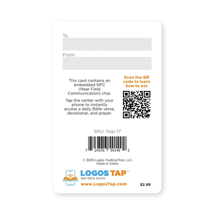 Logos Tap Wallet Card - My Grace, 2 Corinthians 12:9