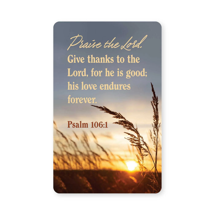 Logos Tap Wallet Card - Praise the Lord, Psalm 106:1