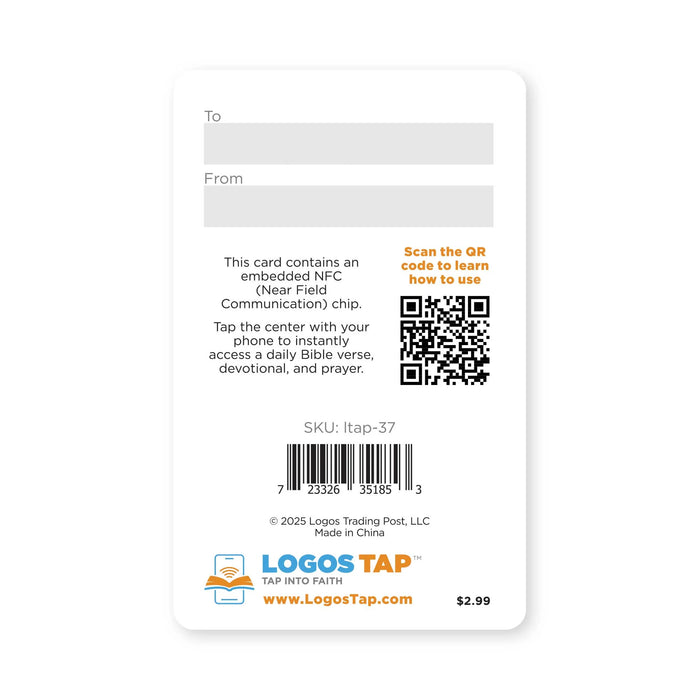 Logos Tap Wallet Card - Iron Sharpens Iron, Proverbs 27:17