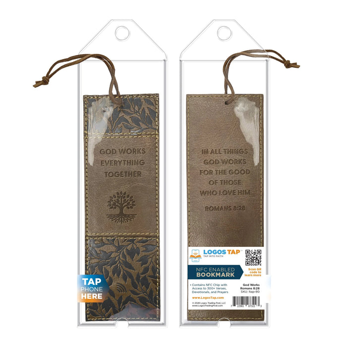 Logos Tap Bookmark - God Works, Romans 8:28