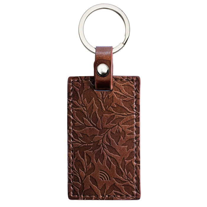 Logos Tap Keychain - God Works, Romans 8:28