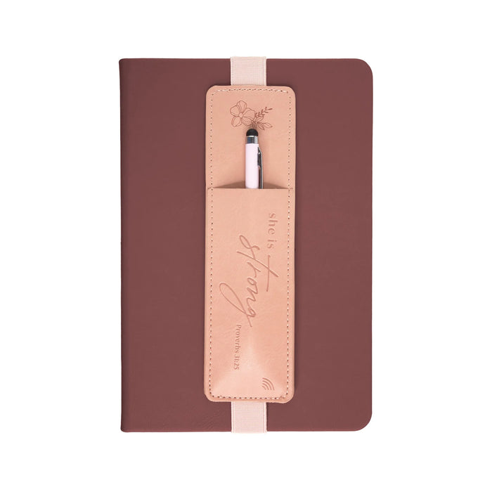Logos Tap Pen Pocket - She is Strong, Proverbs 31:25