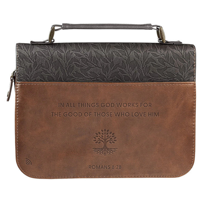 Logos Tap Bible Cover Medium - God Works, Romans 8:28