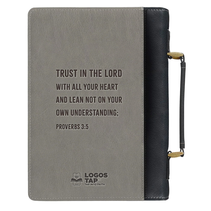 Logos Tap Bible Cover Large - Trust in the Lord, Pro 3:5