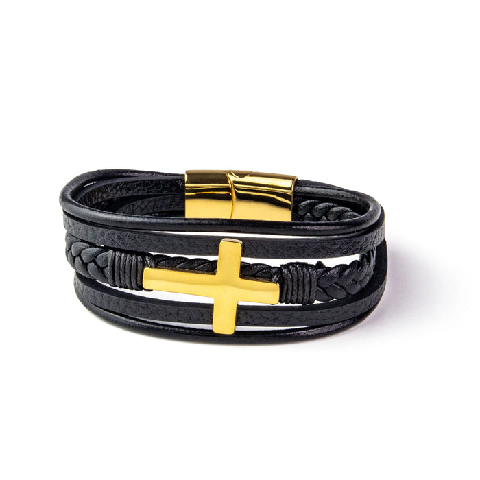 Leather Multi Band Bracelet