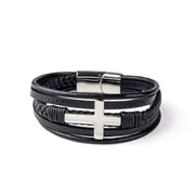 Leather Multi Band Bracelet